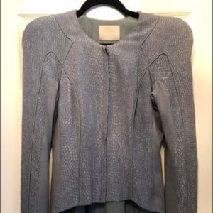 Willow textured shoulder pad women blazer